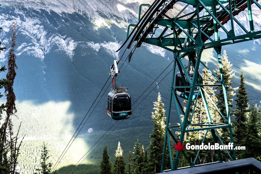 Banff National Park Gondola Cars up Sulphur Mountain