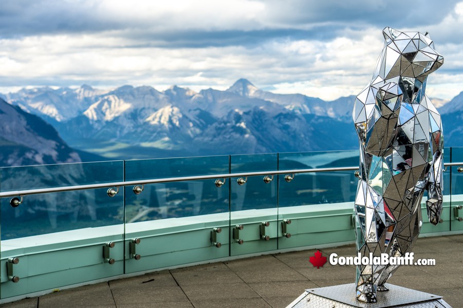 Banff Gondola Patio Mirror Bear