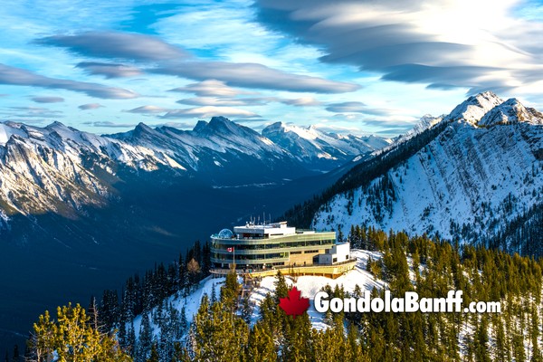Nightrise at the Banff Gondola